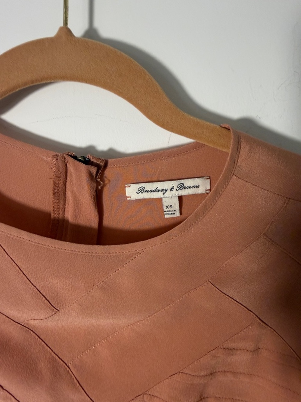 Broadway & Broome Womens Short Sleeve Blouse - Rust - Picture 4 of 5